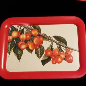 Cherry serving tray from the 50's
